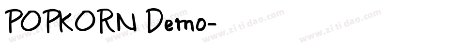 POPKORN Demo字体转换